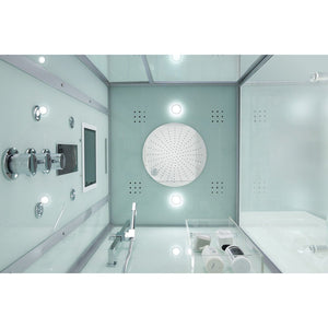 Maya Bath 200 Arezzo-White-Right Steam Shower