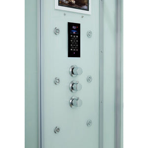 Maya Bath 200 Arezzo-White-Right Steam Shower