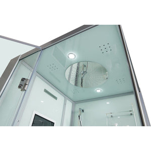 Maya Bath 202 Arezzo-White-Left Steam Shower