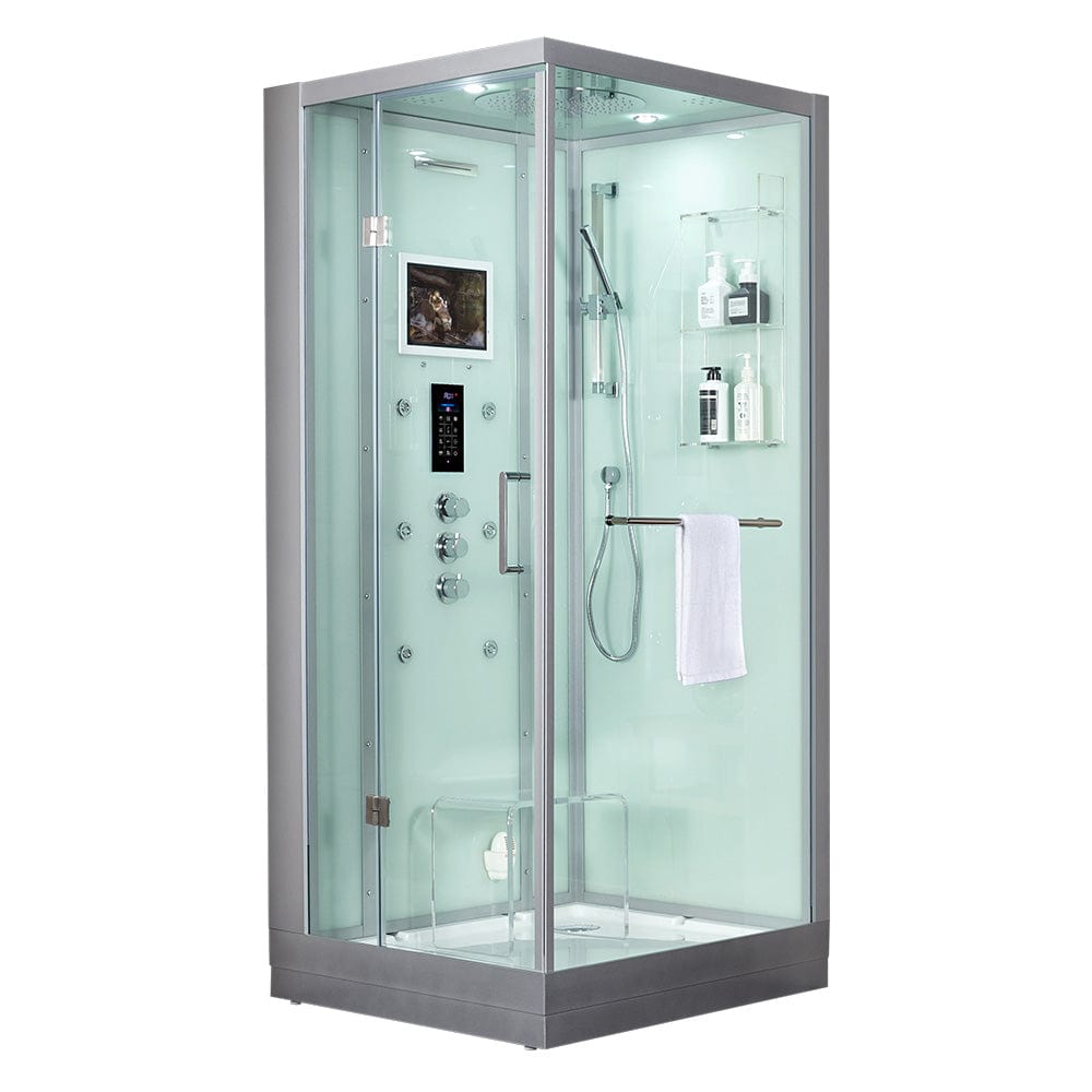 Maya Bath 202 Arezzo-White-Left Steam Shower