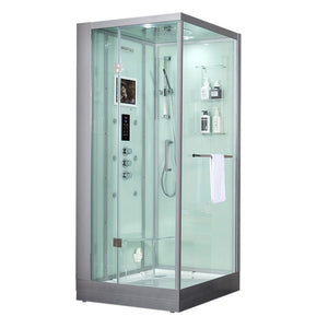 Maya Bath 202 Arezzo-White-Left Steam Shower