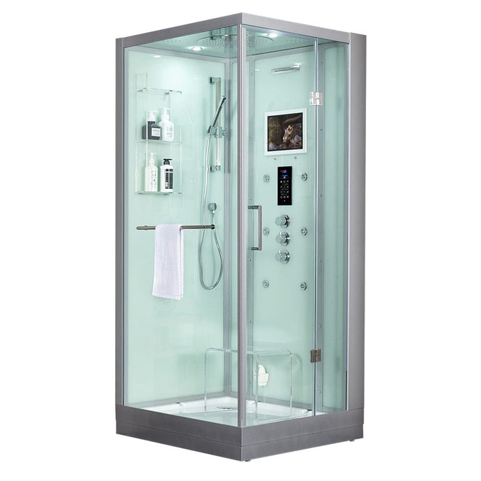 Maya Bath 200 Arezzo-White-Right Steam Shower