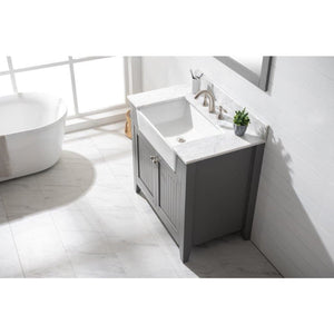 Design Element BK-36-GY Burbank 36" Single Vanity in Gray