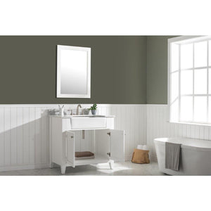 Design Element BK-36-WT Burbank 36" Single Vanity in White