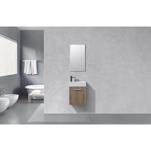 Load image into Gallery viewer, Kubebath BSL18-BTN Bliss 18&quot; Butternut Wall Mount Modern Bathroom Vanity