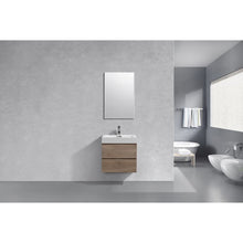 Load image into Gallery viewer, Kubebath BSL24-BTN Bliss 24&quot; Butternut Wall Mount Modern Bathroom Vanity