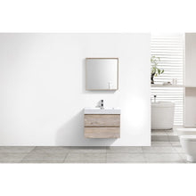 Load image into Gallery viewer, Kubebath BSL30-NW Bliss 30&quot; Nature Wood Wall Mount Modern Bathroom Vanity