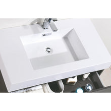 Load image into Gallery viewer, Kubebath BSL36-GO Bliss 36&quot; Gray Oak Wall Mount Modern Bathroom Vanity