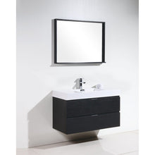 Load image into Gallery viewer, Kubebath BSL40-BK Bliss 40&quot; Black Wall Mount Modern Bathroom Vanity