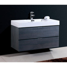 Load image into Gallery viewer, Kubebath BSL40-GO Bliss 40&quot; Gray Oak Wall Mount Modern Bathroom Vanity