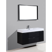 Load image into Gallery viewer, Kubebath BSL48-BK Bliss 48&quot; Black Wall Mount Modern Bathroom Vanity