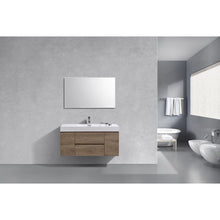 Load image into Gallery viewer, Kubebath BSL48-BTN Bliss 48&quot; Butternut Wall Mount Modern Bathroom Vanity
