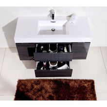 Load image into Gallery viewer, Kubebath BSL48-GO Bliss 48&quot; Gray Oak Wall Mount Modern Bathroom Vanity