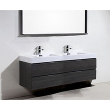 Load image into Gallery viewer, Kubebath BSL80D-GO Bliss 80&quot; Double Sink Gray Oak Wall Mount Modern Bathroom Vanity