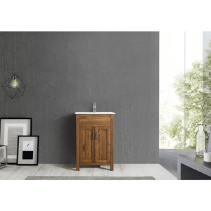 Design Element DEC4002-S Bryson 24" Single Sink Vanity In Walnut