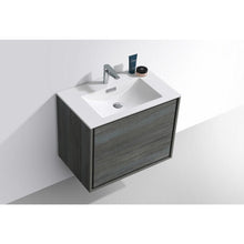 Load image into Gallery viewer, Kubebath DL30-BE DeLusso 30&quot; Ocean Gray Wall Mount Modern Bathroom Vanity