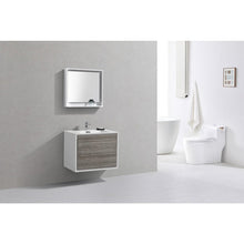 Load image into Gallery viewer, Kubebath DL30-HGASH DeLusso 30&quot; Ash Gray Wall Mount Modern Bathroom Vanity