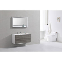 Load image into Gallery viewer, Kubebath DL48S-HGASH DeLusso 48&quot; Single Sink  Ash Gray Wall Mount Modern Bathroom Vanity