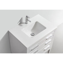 Load image into Gallery viewer, Kubebath E30-GW Eiffel 30&#39;&#39; High Gloss White Vanity W/ Quartz Counter Top