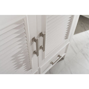 Design Element ES-102MC-WT Estate 102" Double Sink Bathroom Vanity Modular Set in White