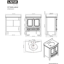 Load image into Gallery viewer, LAVIVA 3130709-32W-WC Estella 32 - White Cabinet + White Carrera Counter