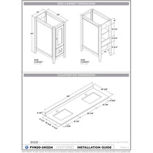 Load image into Gallery viewer, Fresca Oxford 60&quot; Gray Traditional Double Sink Bathroom Cabinets FCB20-241224GR