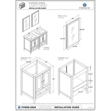 Load image into Gallery viewer, Fresca Oxford 48&quot; Antique White Traditional Double Sink Bathroom Cabinets w/ Top &amp; Sinks FCB20-2424AW-CWH-U