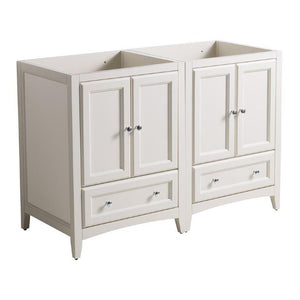 Fresca Oxford 48" Antique White Traditional Double Sink Bathroom Cabinets FCB20-2424AW