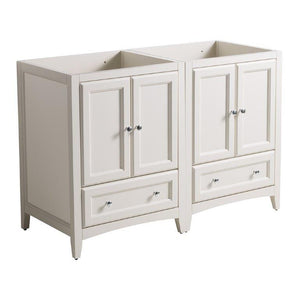 Fresca FCB20-2424AW Oxford 48" Antique White Traditional Double Sink Bathroom Cabinets