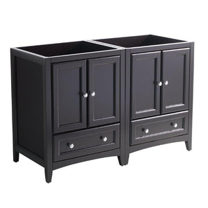 Fresca Oxford 48" Espresso Traditional Double Sink Bathroom Cabinets FCB20-2424ES