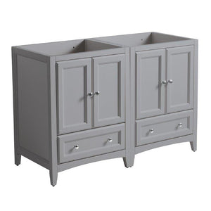 Fresca Oxford 48" Gray Traditional Double Sink Bathroom Cabinets FCB20-2424GR