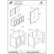 Load image into Gallery viewer, Fresca Oxford 59&quot; Antique White Traditional Double Sink Bathroom Cabinets FCB20-3030AW