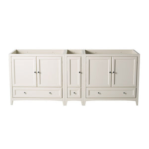 Fresca Oxford 83" Antique White Traditional Double Sink Bathroom Cabinets FCB20-361236AW