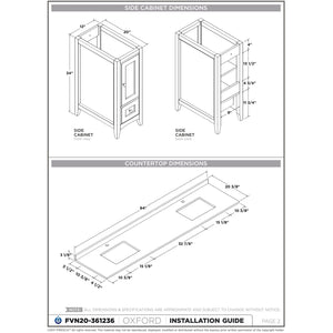 Fresca Oxford 83" Espresso Traditional Double Sink Bathroom Cabinets FCB20-361236ES