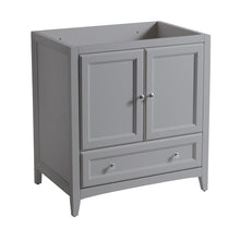 Load image into Gallery viewer, Fresca Oxford 30&quot; Gray Traditional Bathroom Cabinet FCB2030GR