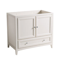 Load image into Gallery viewer, Fresca Oxford 36&quot; Antique White Traditional Bathroom Cabinet FCB2036AW