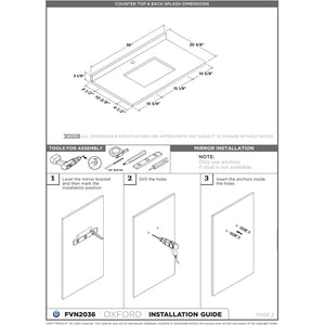 Fresca Oxford 36" Antique White Traditional Bathroom Cabinet FCB2036AW