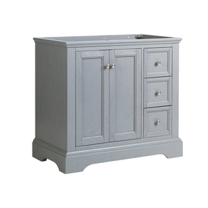 Fresca Windsor 36" Gray Textured Traditional Bathroom Cabinet FCB2436GRV