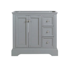 Load image into Gallery viewer, Fresca Windsor 36&quot; Gray Textured Traditional Bathroom Cabinet FCB2436GRV