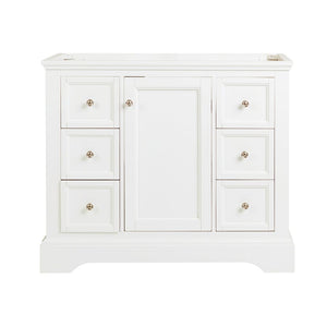 Fresca Windsor 40" Matte White Traditional Bathroom Cabinet FCB2440WHM