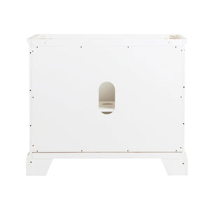 Fresca FCB2440WHM Windsor 40" Matte White Traditional Bathroom Cabinet