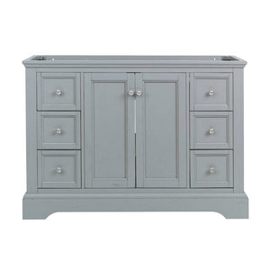 Fresca Windsor 48" Gray Textured Traditional Bathroom Cabinet FCB2448GRV