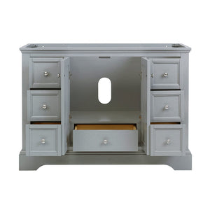 Fresca Windsor 48" Gray Textured Traditional Bathroom Cabinet FCB2448GRV