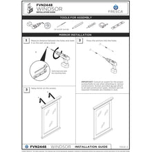 Load image into Gallery viewer, Fresca Windsor 48&quot; Matte White Traditional Bathroom Cabinet FCB2448WHM