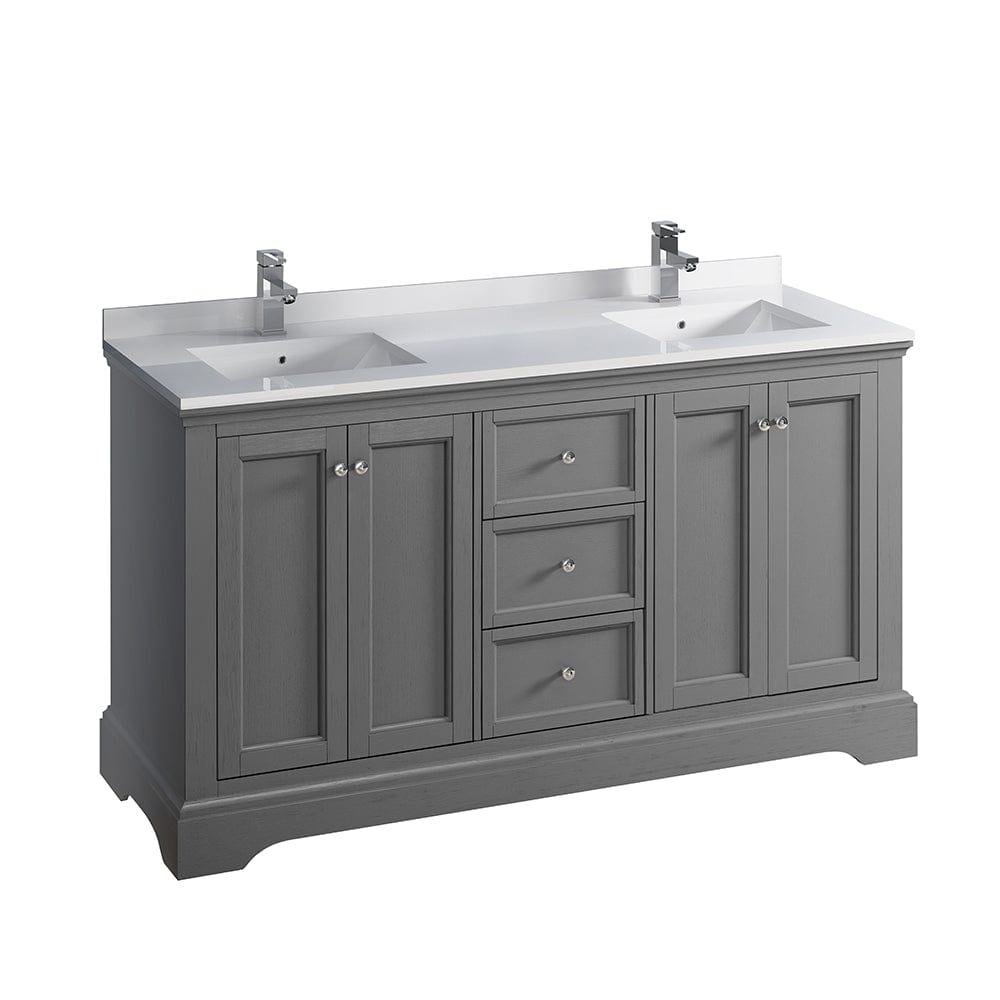 Fresca FCB2460GRV-CWH-U Windsor 60