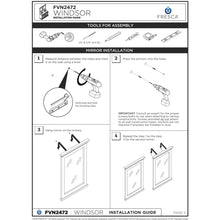 Load image into Gallery viewer, Fresca Windsor 72&quot; Matte White Traditional Double Sink Bathroom Cabinet w/ Top &amp; Sinks FCB2472WHM-CWH-U