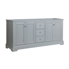 Load image into Gallery viewer, Fresca Windsor 72&quot; Gray Textured Traditional Double Sink Bathroom Cabinet FCB2472GRV