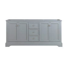 Load image into Gallery viewer, Fresca Windsor 72&quot; Gray Textured Traditional Double Sink Bathroom Cabinet FCB2472GRV