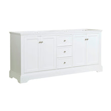 Load image into Gallery viewer, Fresca Windsor 72&quot; Matte White Traditional Double Sink Bathroom Cabinet FCB2472WHM