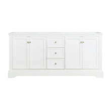 Load image into Gallery viewer, Fresca Windsor 72&quot; Matte White Traditional Double Sink Bathroom Cabinet FCB2472WHM